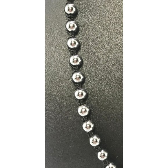 Handmade Multi Wrap Bracelet with Hematite and Large and Small AB Crystal Beads - Picture 6 of 8